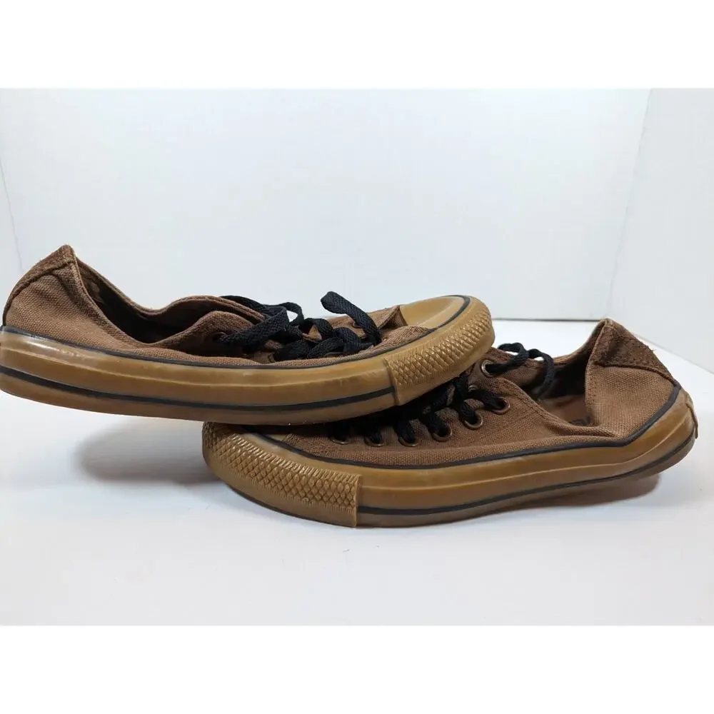 Converse Chuck Taylor All Star UNISEX Ox Low Top Brown Sneakers, Mens -6, Wom -8